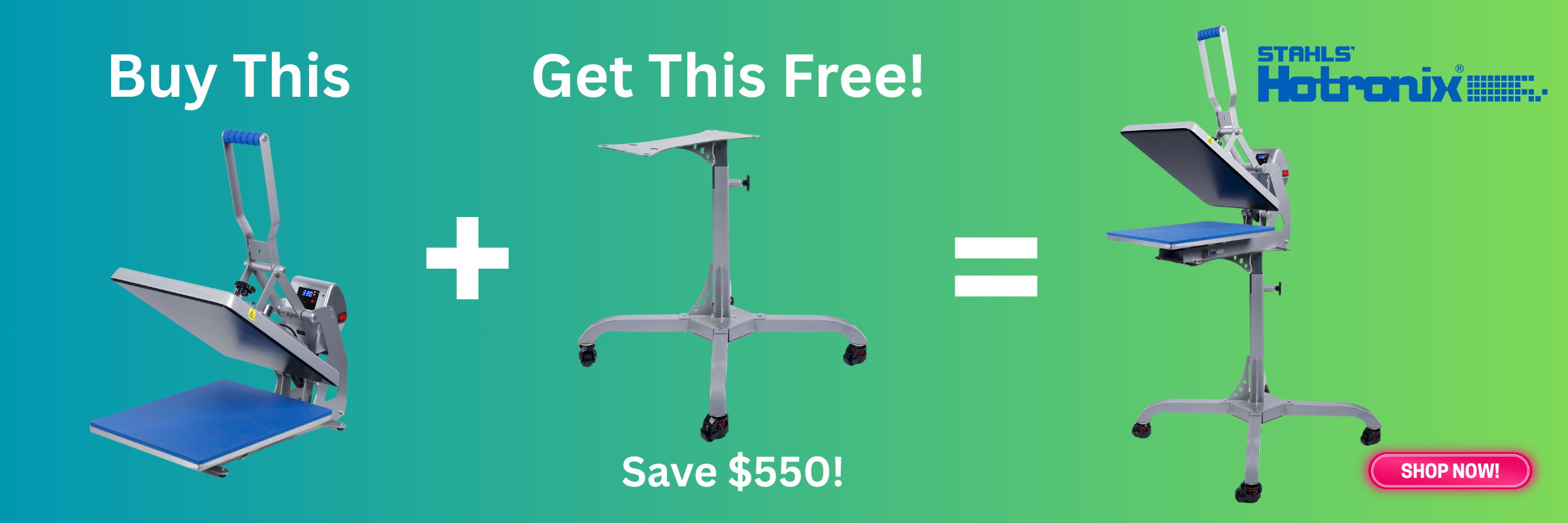 Free Caddie Stand with Hotronix STX20 Purchase